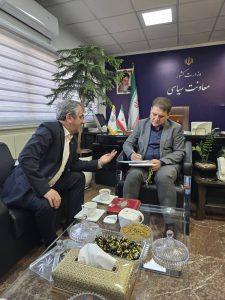 دیدار دکتر احد بیوته با دکتر زینی وند«معاون سیاسی وزارت کشور»