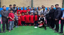 حضور دکتر احد بیوته «عضو کمیسیون فرهنگی مجلس» به همراه مدیر کل ورزش و جوانان استان در دیدار نهایی رقابت های فوتسال جام رمضان